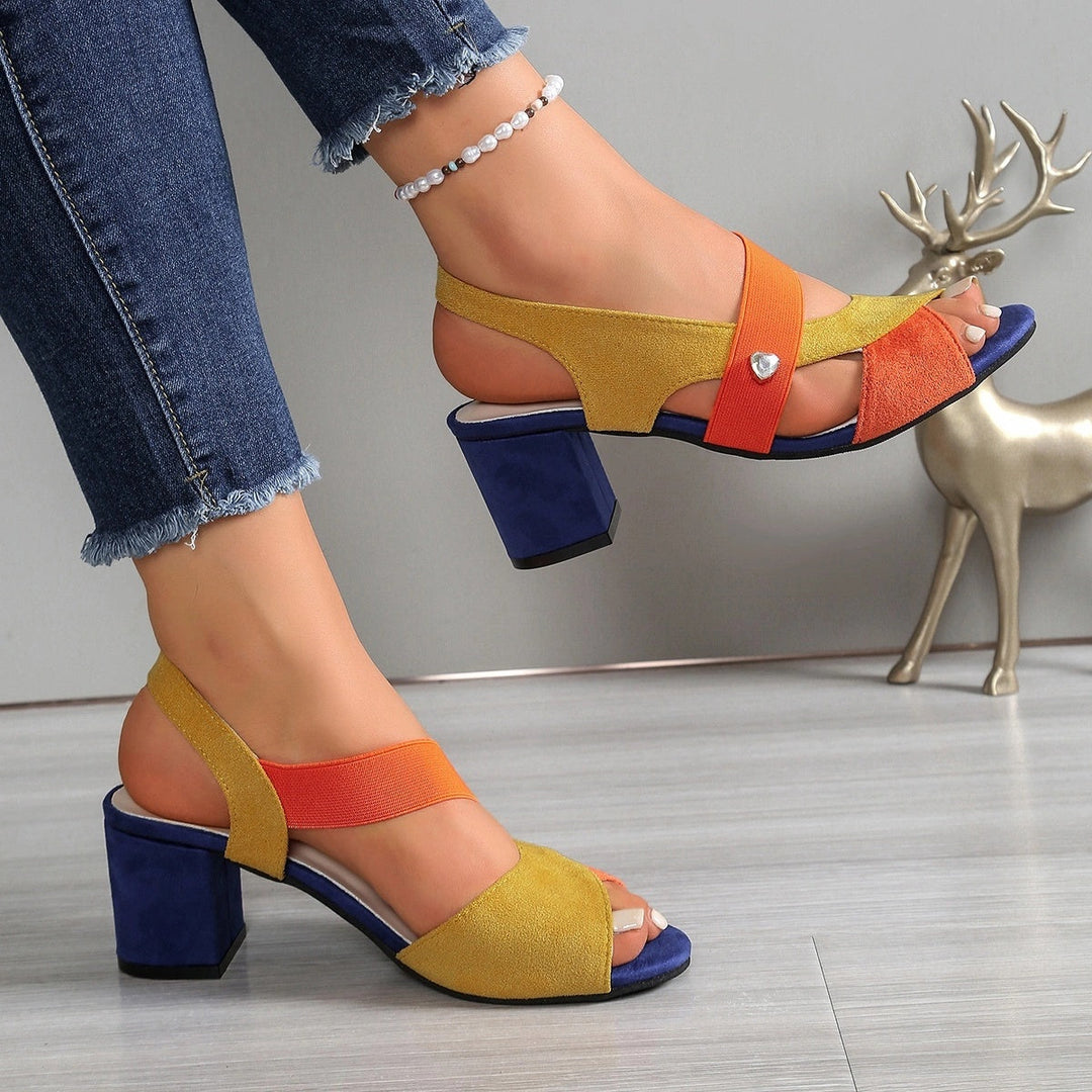 Elara™ | Tacones Cómodos con Tiras Cruzadas