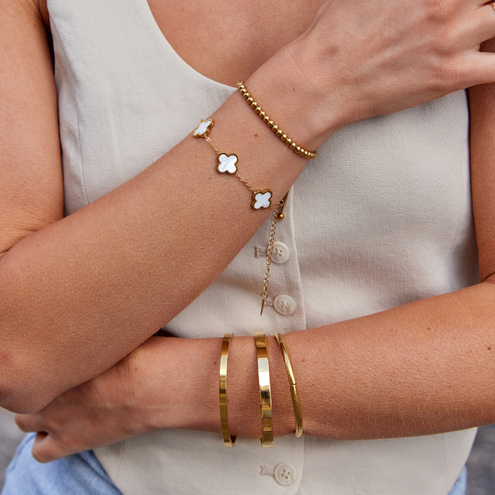 Brazalete de oro Lily