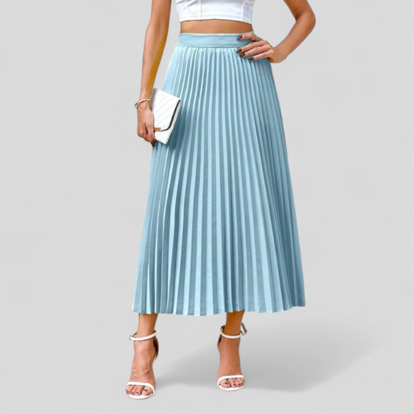 FALDA MIDI PLISADA