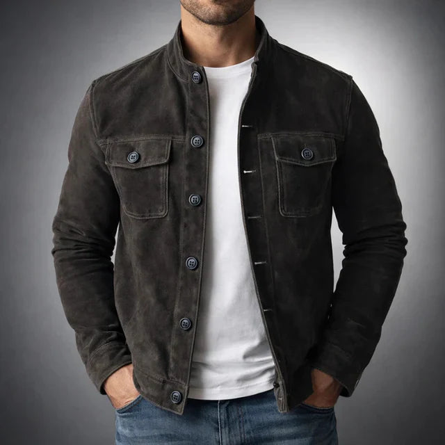 Lorenzo™ | Chaqueta de Ante Clásica