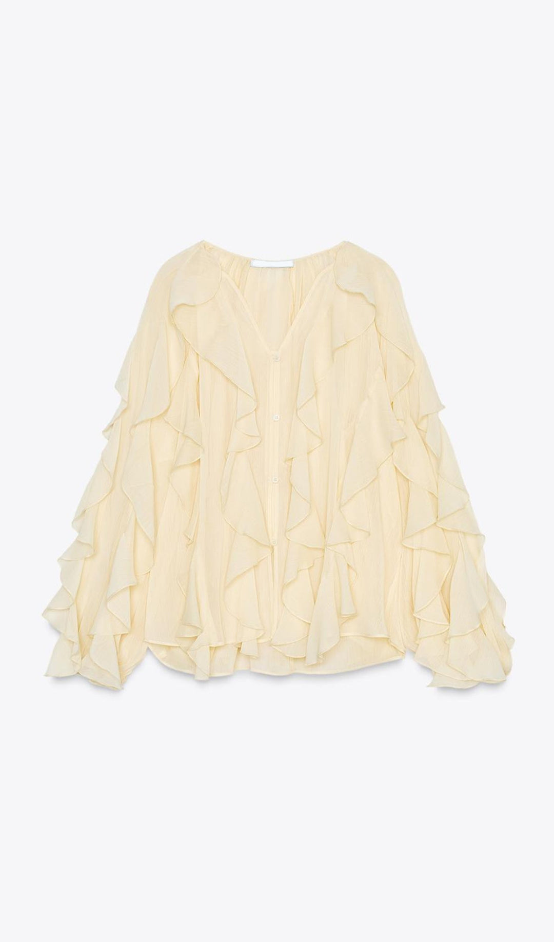 BLUSA CON VOLANTES