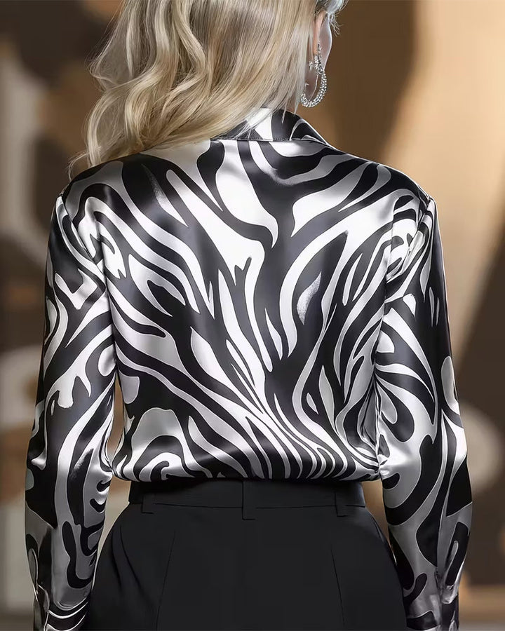 LUZIANA™ | CAMISA ZEBRA ELEGANTE