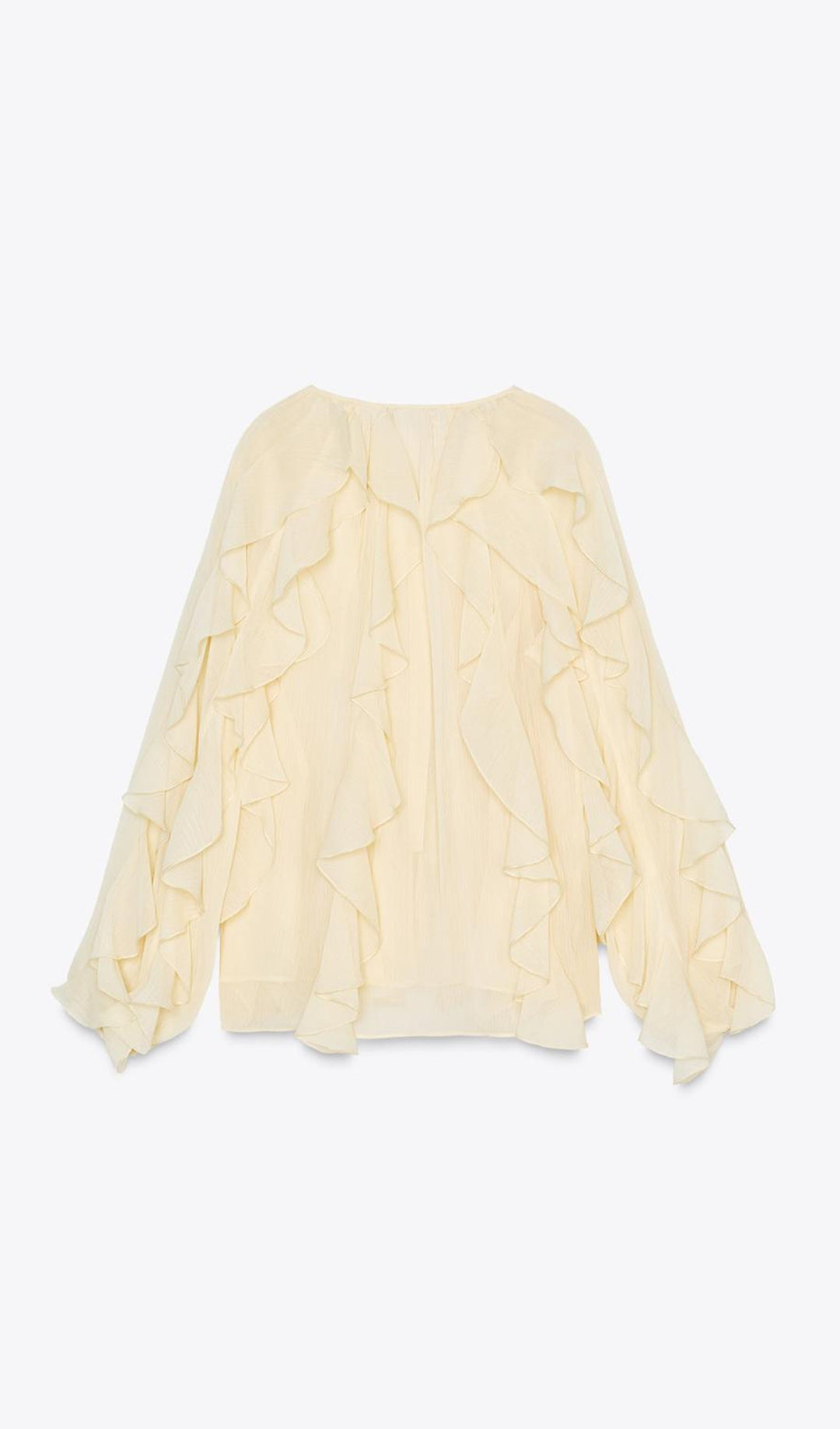 BLUSA CON VOLANTES