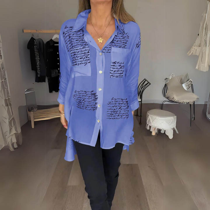 CAMISA LARGA CON BOTONES