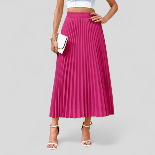 FALDA MIDI PLISADA