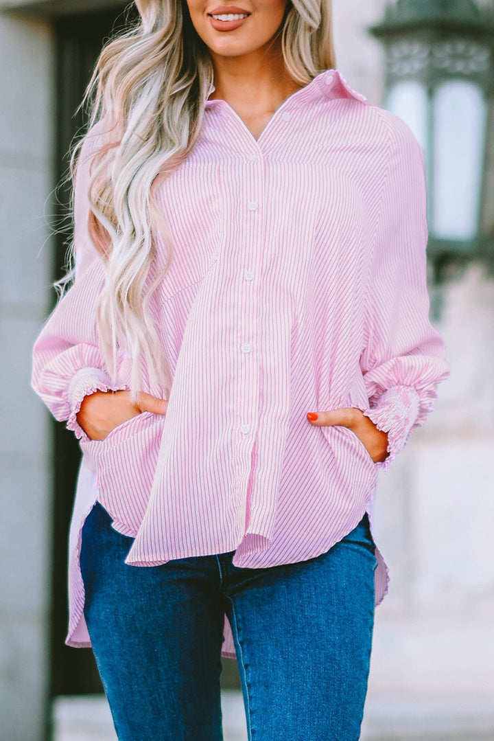 CAMISA OVERSIZE DE RAYAS