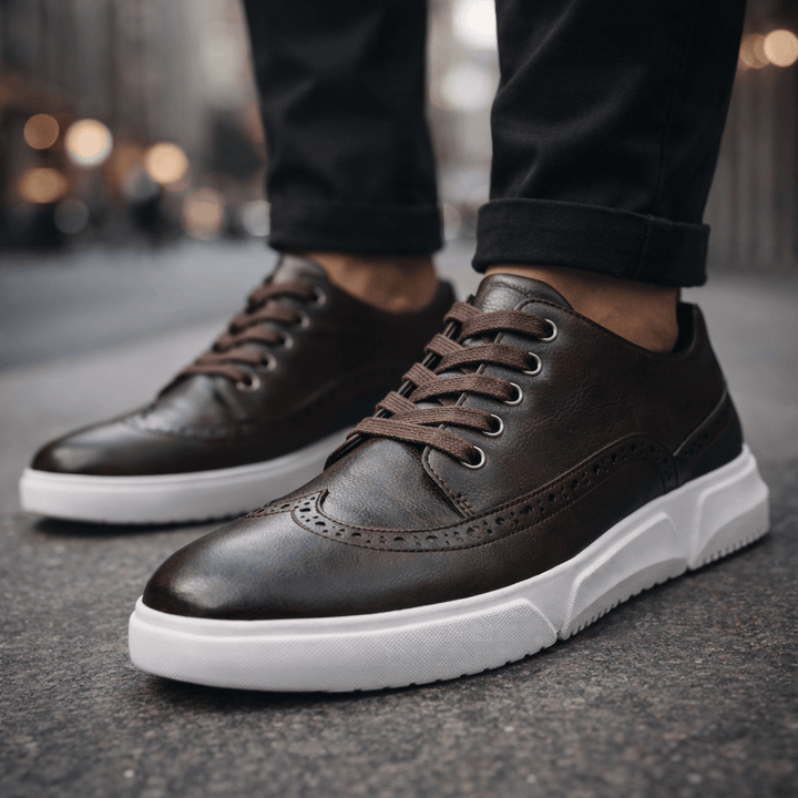 HARRINGTON LEATHER TRAINERS