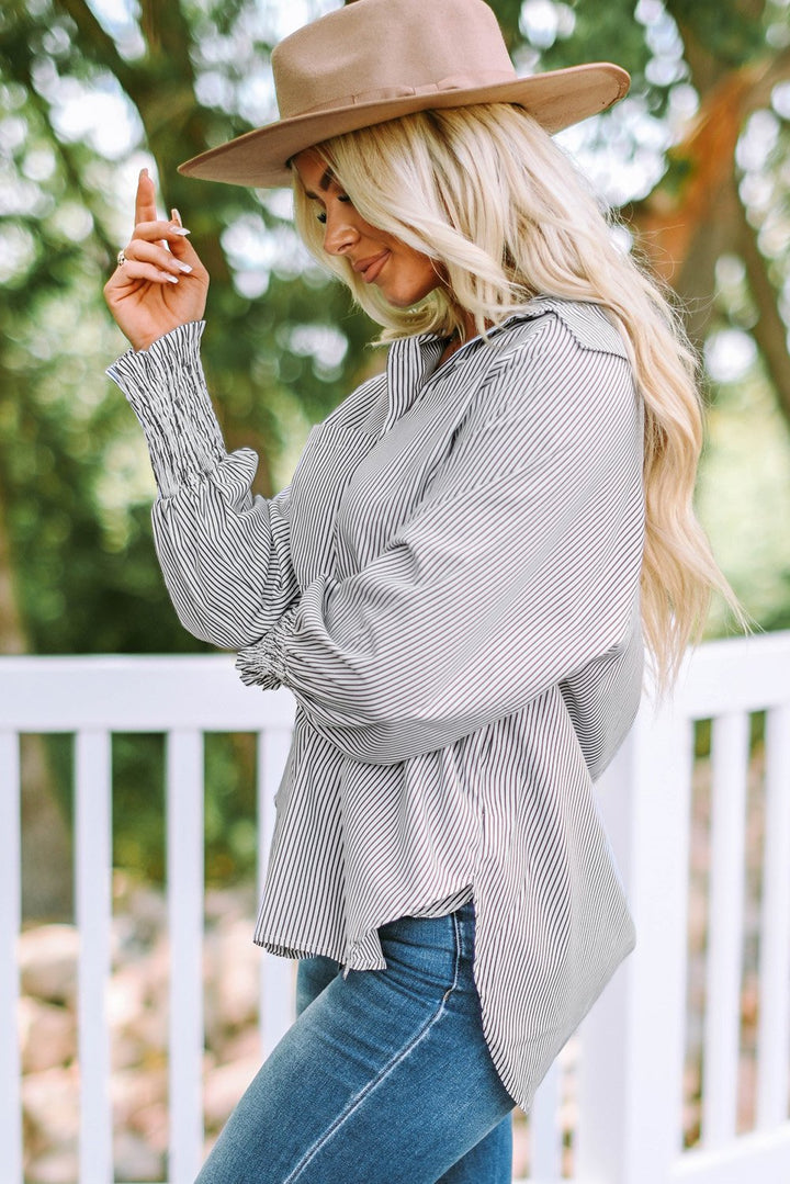 CAMISA OVERSIZE DE RAYAS