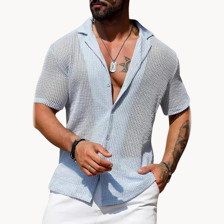 Rodrigo | Camisa calada de manga corta