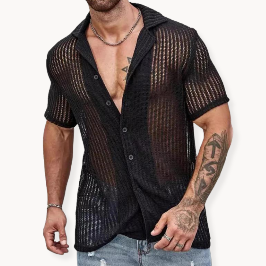 Rodrigo | Camisa calada de manga corta