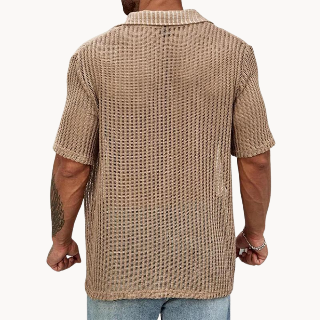 Rodrigo | Camisa calada de manga corta