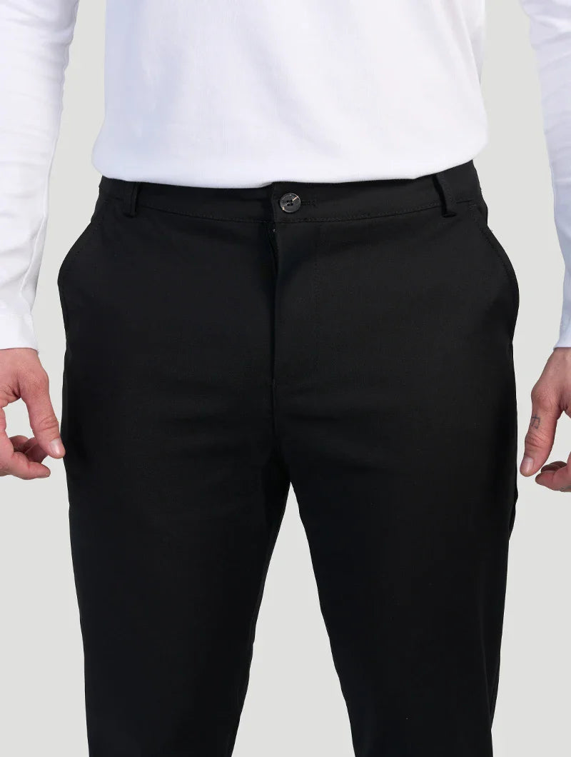 Astino Pantalones rectos - Negro