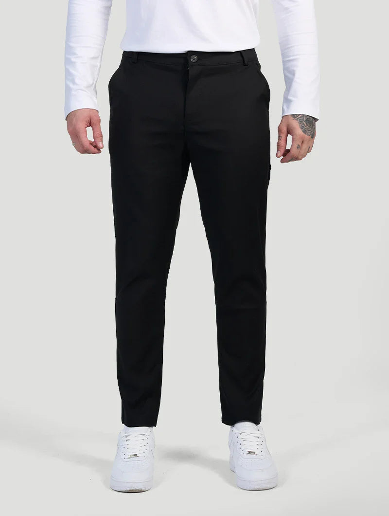 Astino Pantalones rectos - Negro