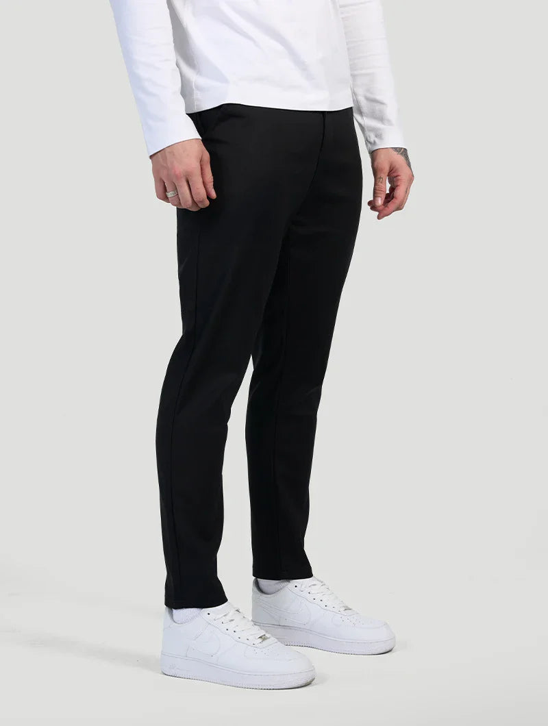 Astino Pantalones rectos - Negro