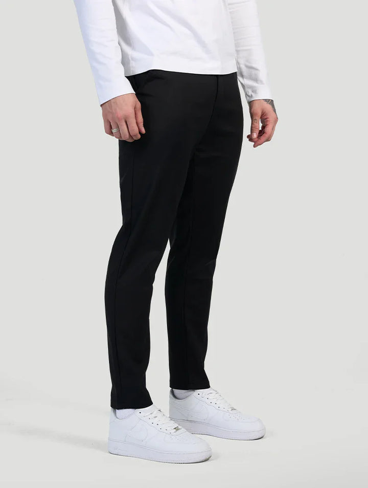 Astino Pantalones rectos - Negro