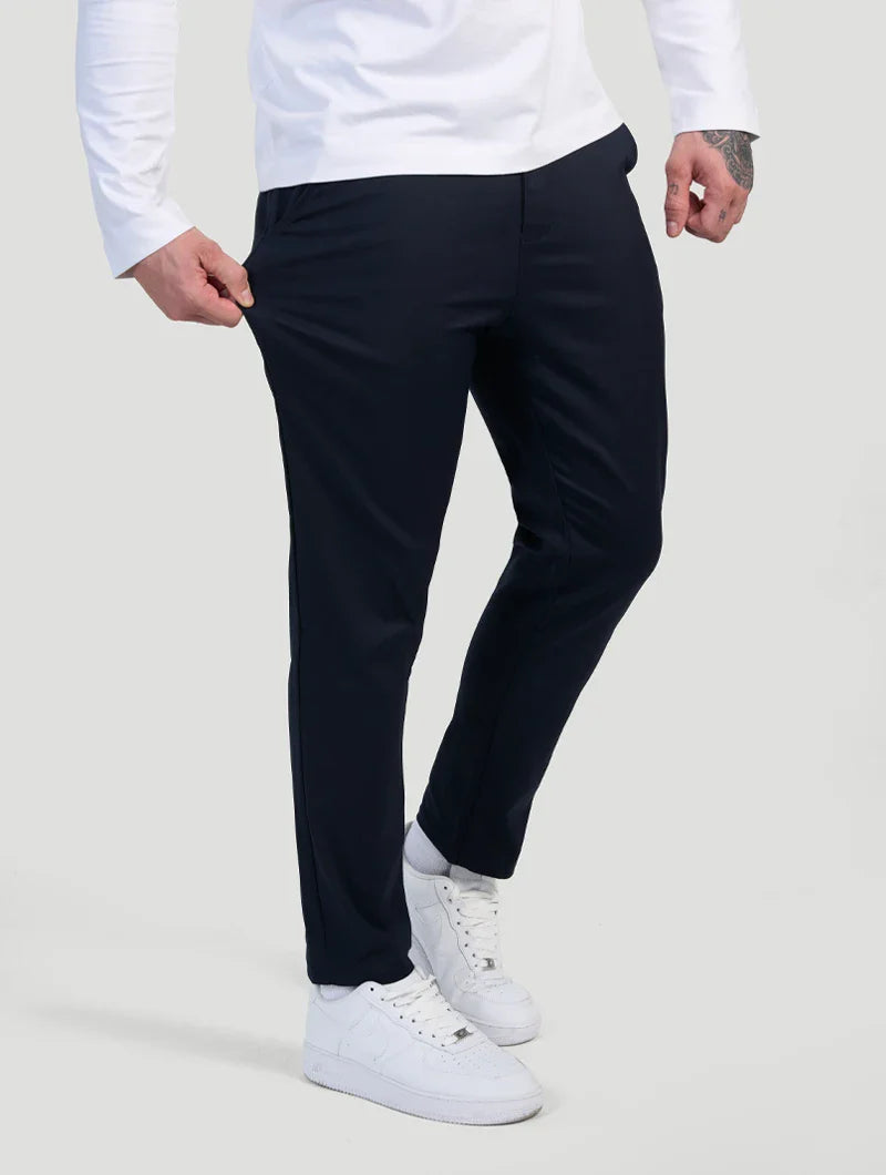 Astino Pantalones rectos - Azul Oscuro
