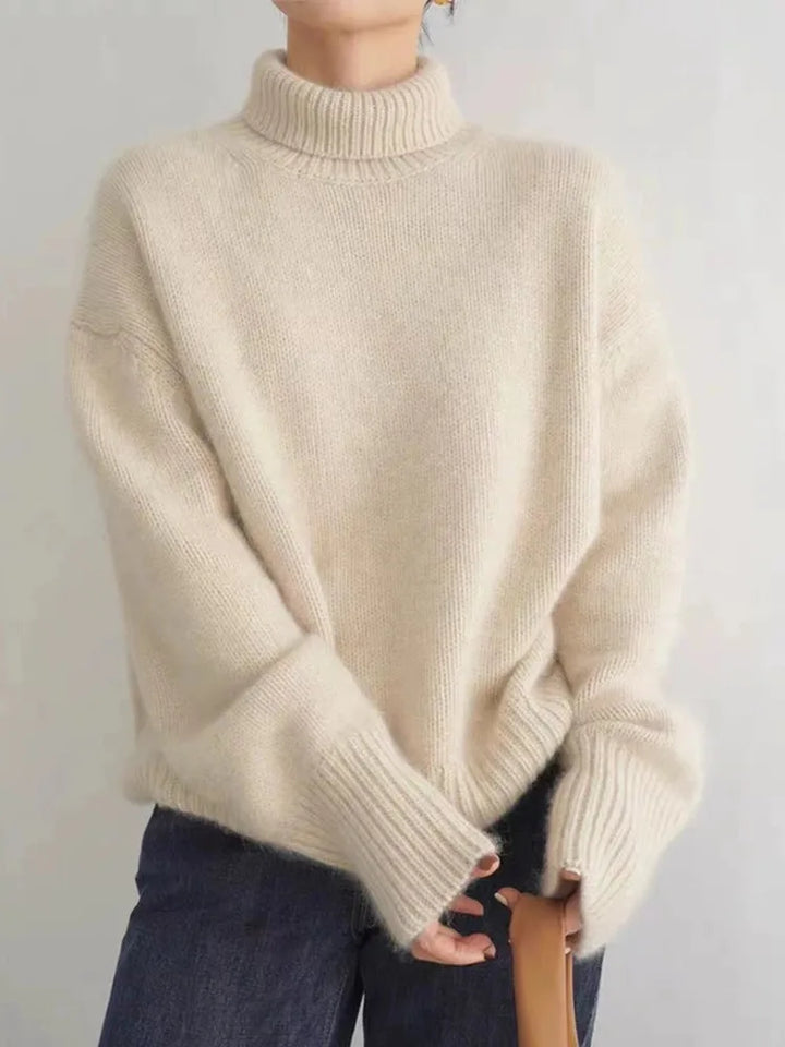 BELLA™║Elegante jersey de cuello alto