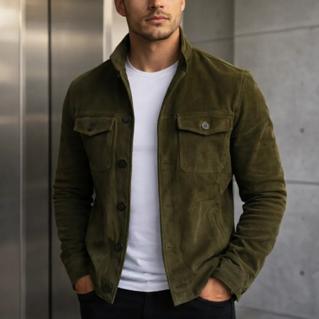 Lorenzo™ | Chaqueta de Ante Clásica