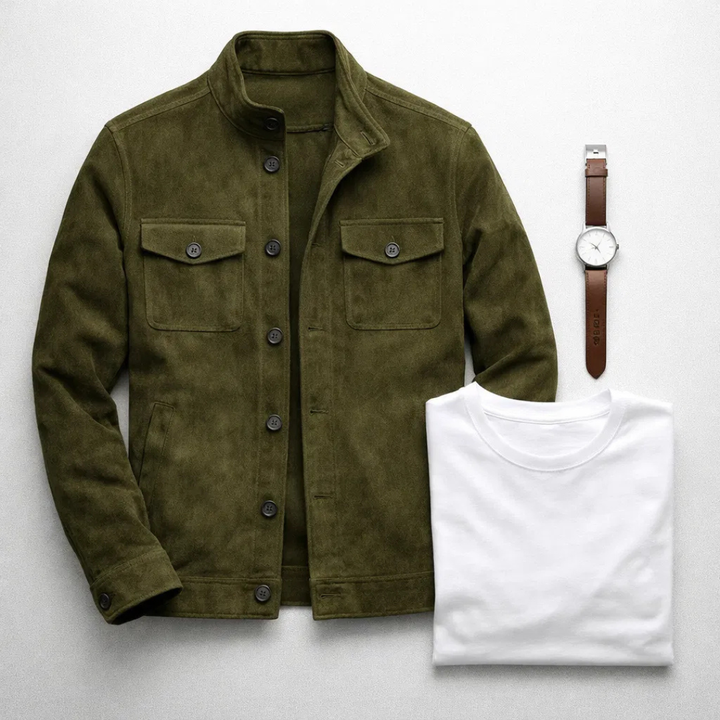 Lorenzo™ | Chaqueta de Ante Clásica