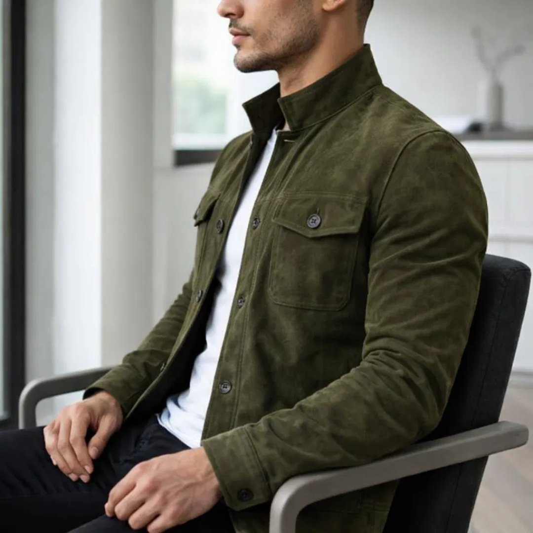 Lorenzo™ | Chaqueta de Ante Clásica