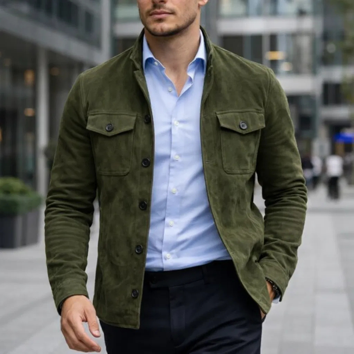 Lorenzo™ | Chaqueta de Ante Clásica