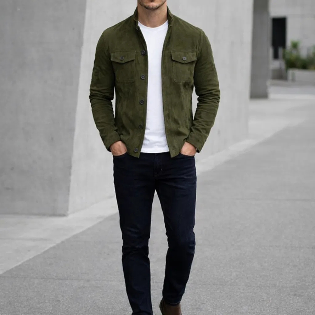 Lorenzo™ | Chaqueta de Ante Clásica