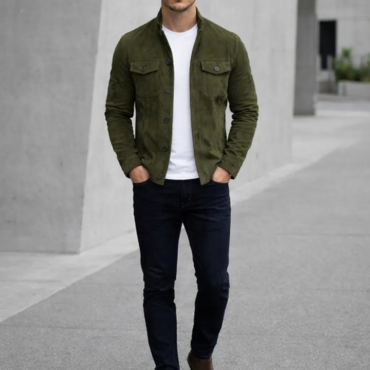 Lorenzo™ | Chaqueta de Ante Clásica