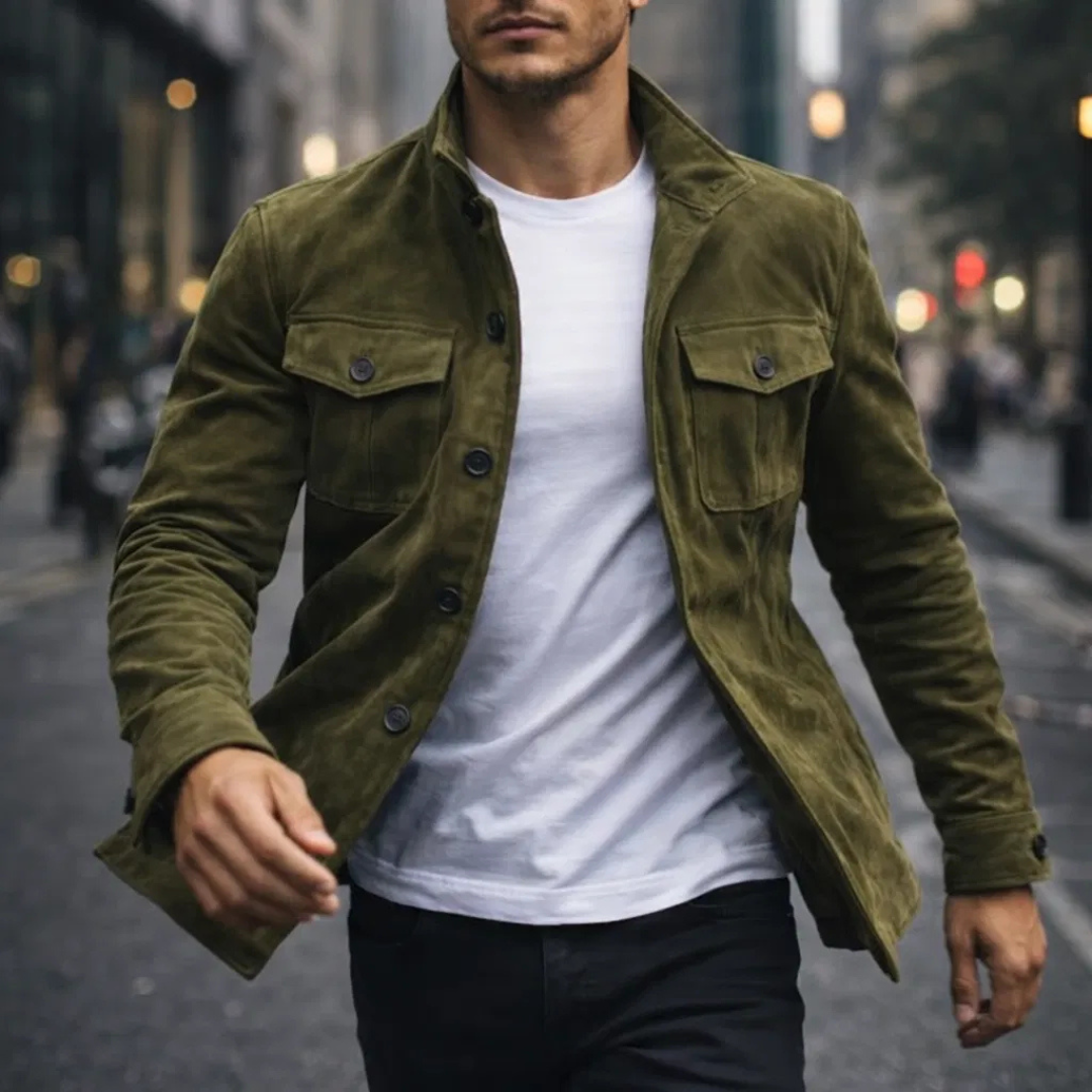 Lorenzo™ | Chaqueta de Ante Clásica