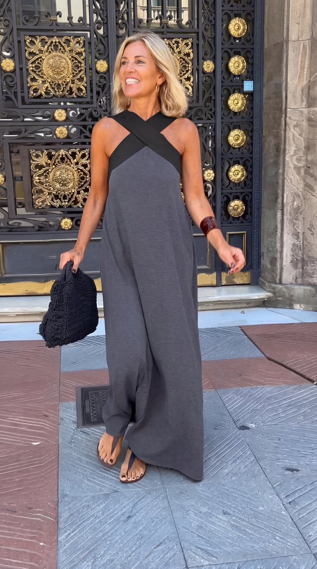 Delphine | Vestido con corte cruzado