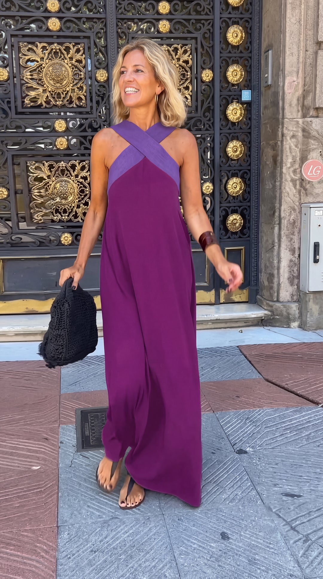 Delphine | Vestido con corte cruzado