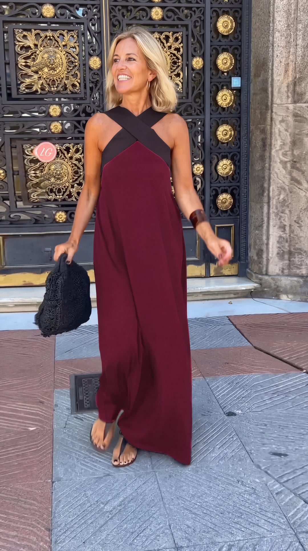 Delphine | Vestido con corte cruzado