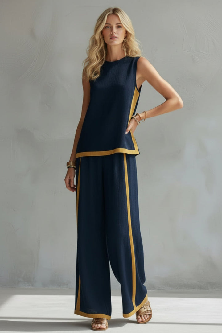 Elva | Conjunto lino algodón contemporaneo