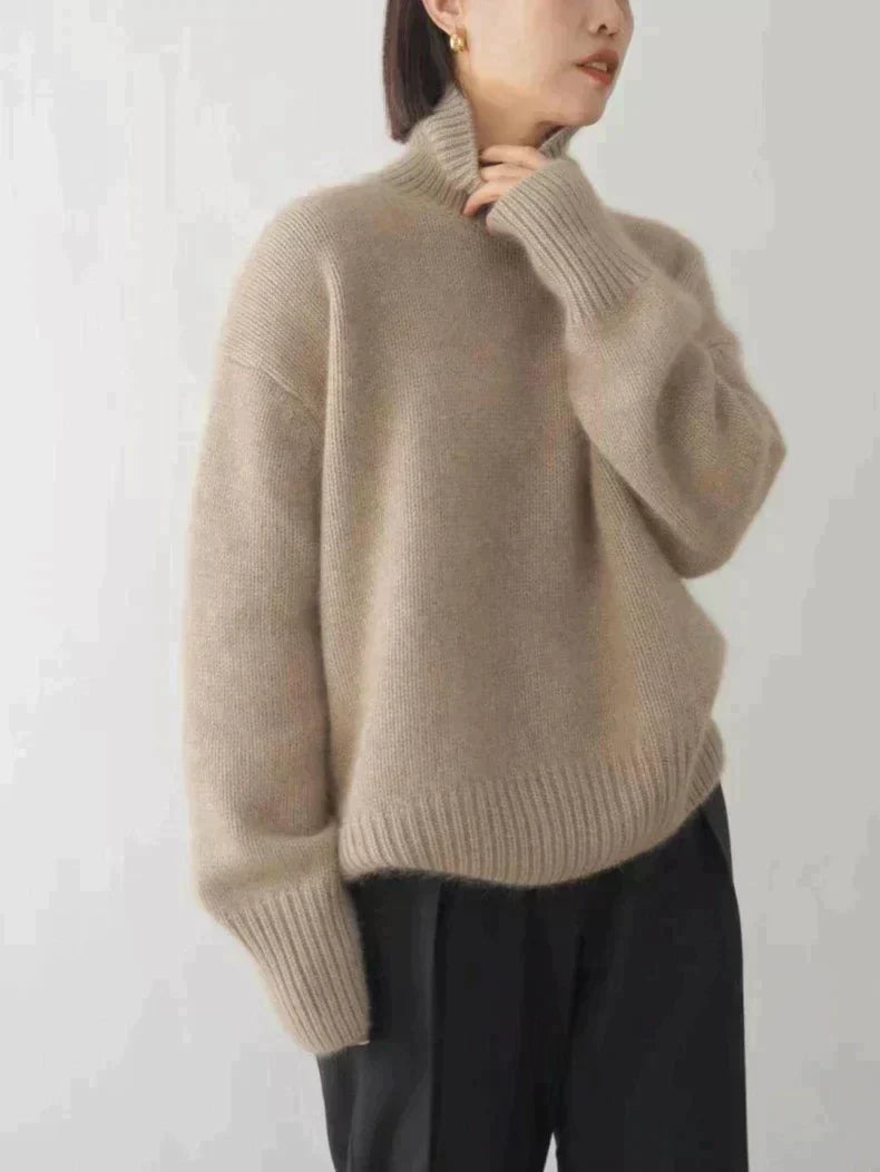 BELLA™║Elegante jersey de cuello alto
