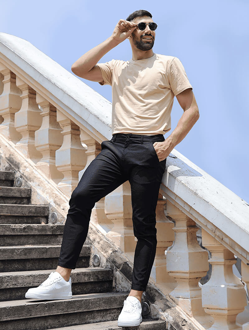 Noa Stretch Pantalón - Negro