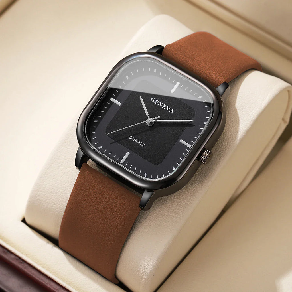 Geneva – Reloj de Esfera Cuadrada