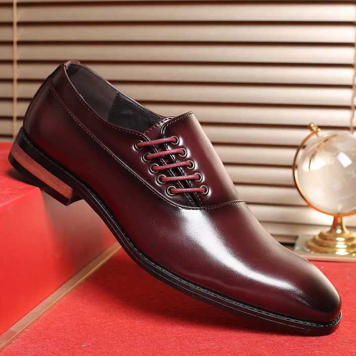 Zapatos Oxford de Piel Auténtica Bertolini