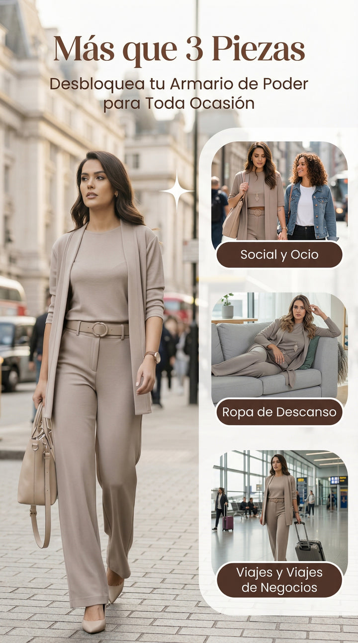 Marixa | Conjunto elegante de 3 piezas