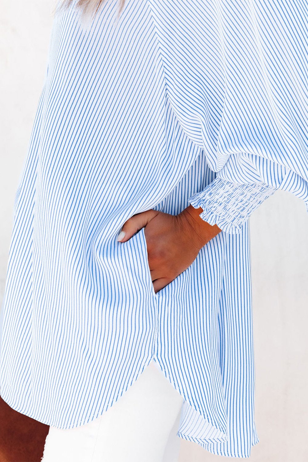CAMISA OVERSIZE DE RAYAS