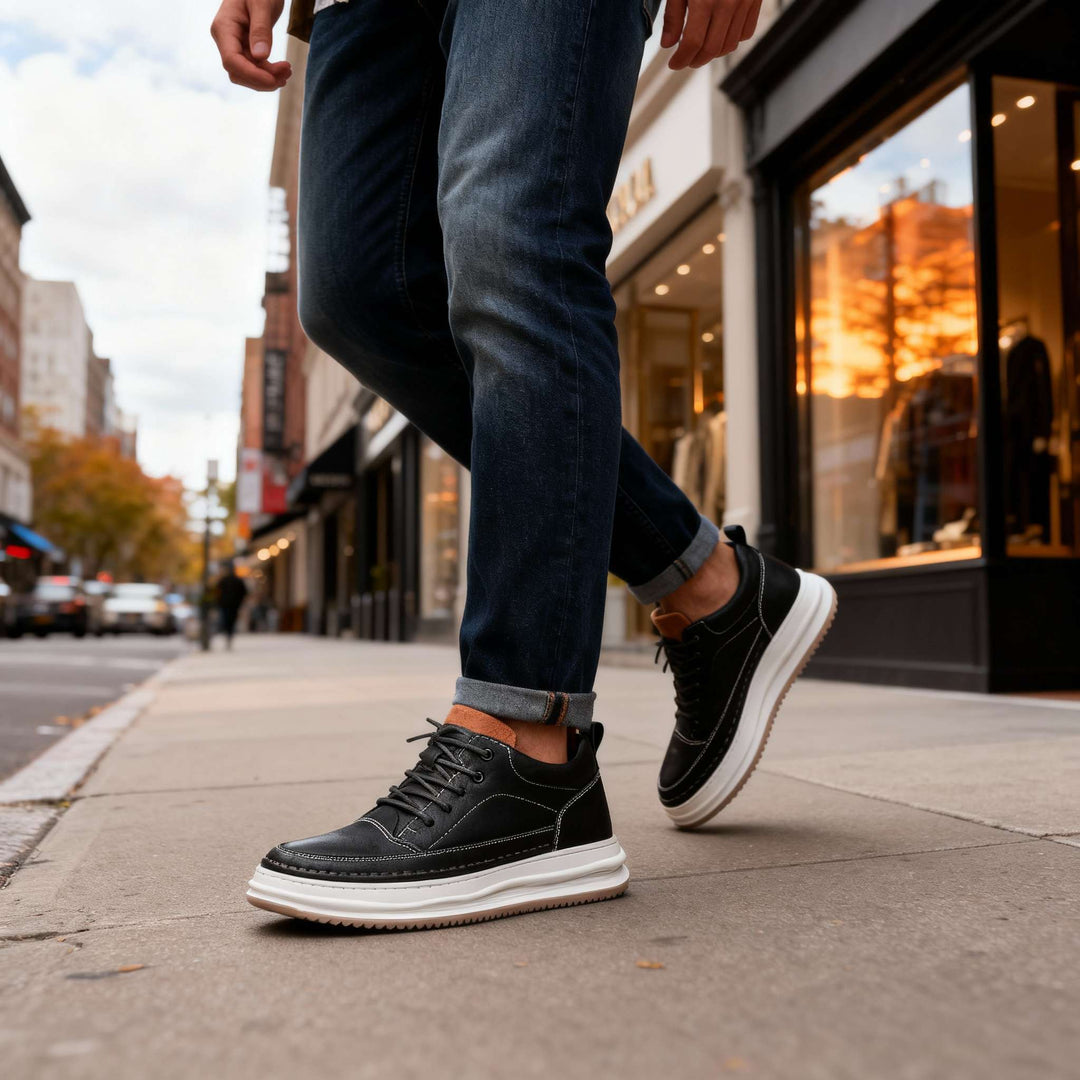 Roberto | Zapatillas de cuero sintético