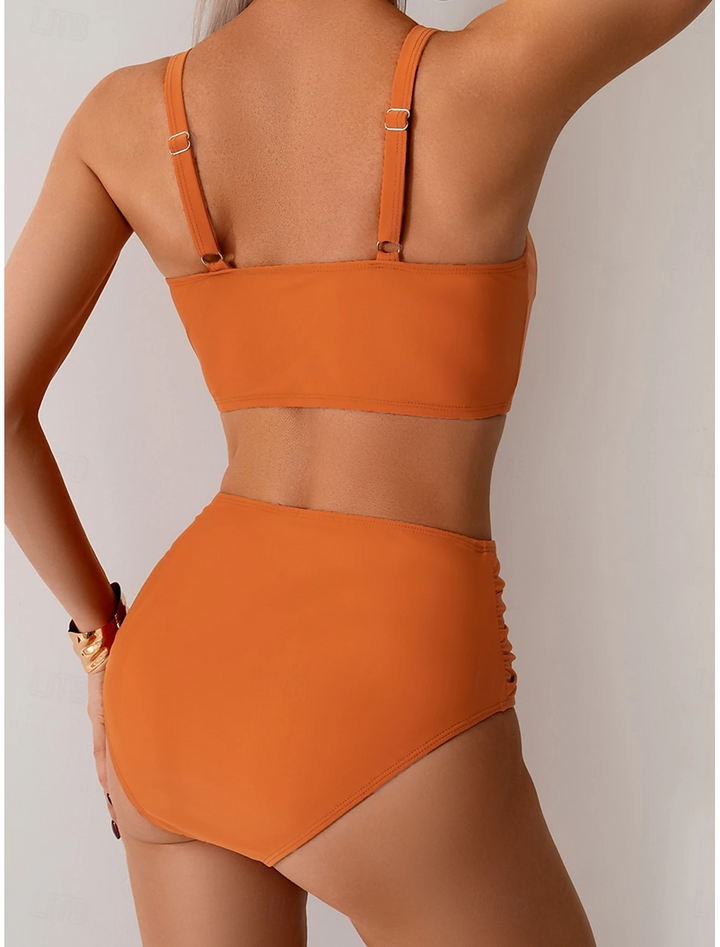NICOLE | Bikini con tejido fruncido