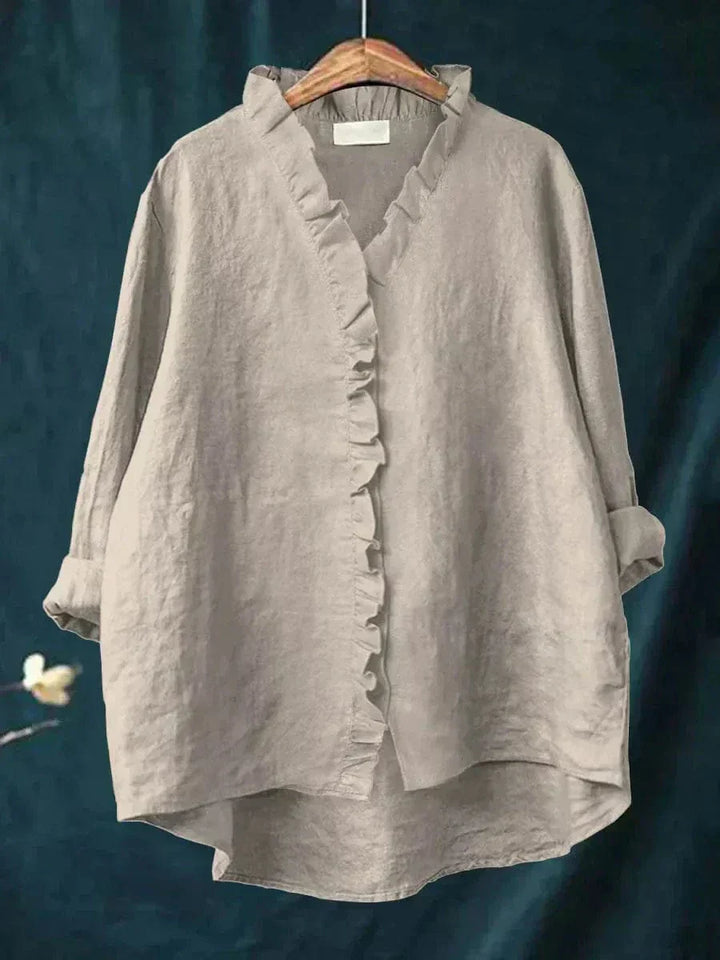 BLUSA DE LINO Y ALGODÓN