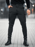 Vittorio Pantalones Slim Fit - Negro