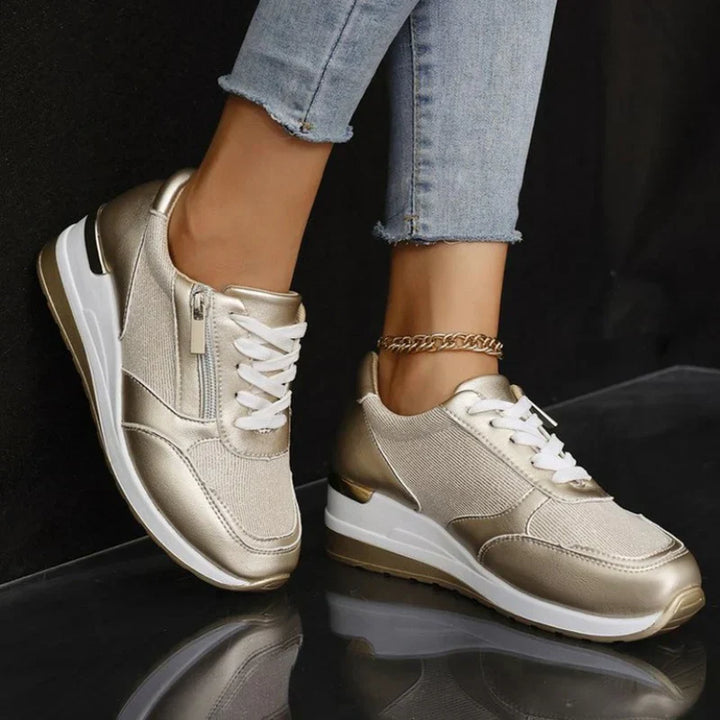 Julia | Zapatillas ortopédicas con cordones y cierre lateral