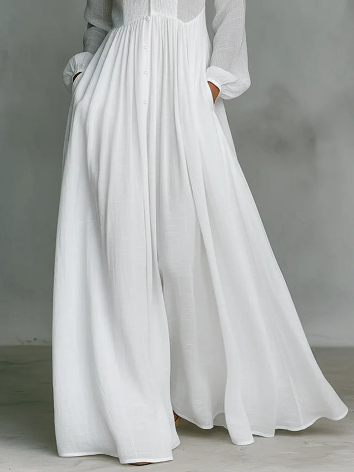 Vivaldi™ | Vestido maxi en mezcla de lino y algodón